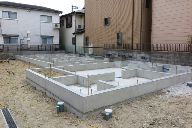 戸建て住宅の基礎工事