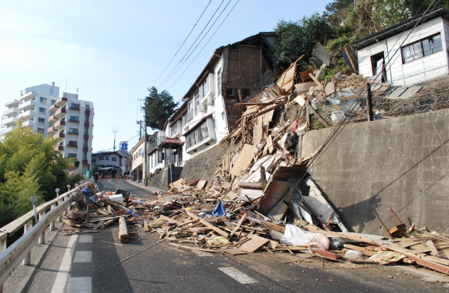 仙台市街地での地震災害